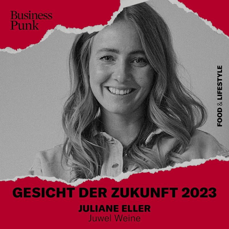 JUWEL Weine | Juliane Eller | Rheinhessen | Business Punk | Gesicht der Zukunft | Auszeichnung