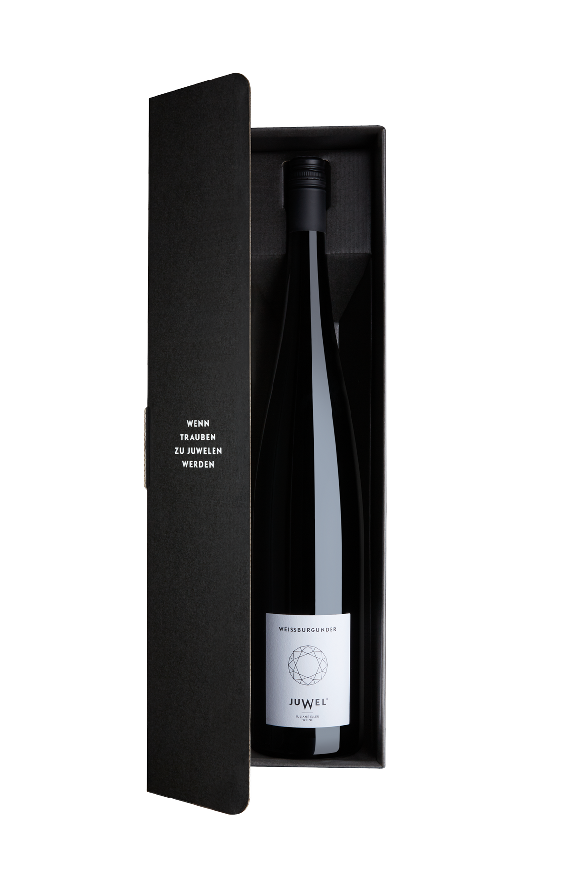 JUWEL Weine | Juliane Eller | Rheinhessen | Weissburgunder Magnumflasche | Grossflasche | Geschenkverpackung